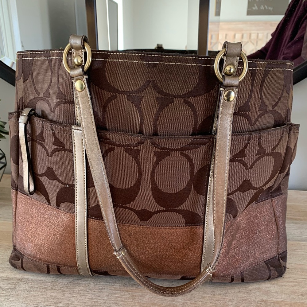 Coach large shoulder bag